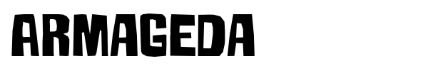 Armageda font preview